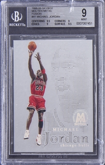 1998-99 Skybox Molten Metal "Fusion" #41F Michael Jordan (#045/250) – BGS MINT 9